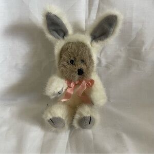 Vintage 1990 Boyds Plush Bear in Bunny Suit Easter series #1364